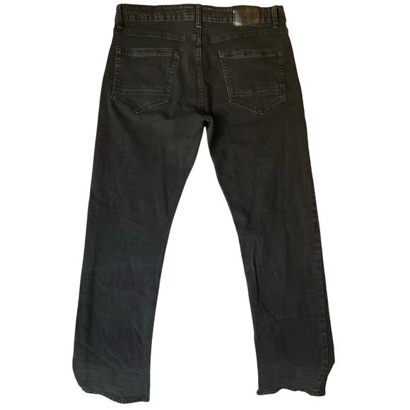 Hudson & Barrow NYC Men Slim Jeans size 36 x 32 Black Mid Rise Stretch Boot Cut - Picture 11 of 11